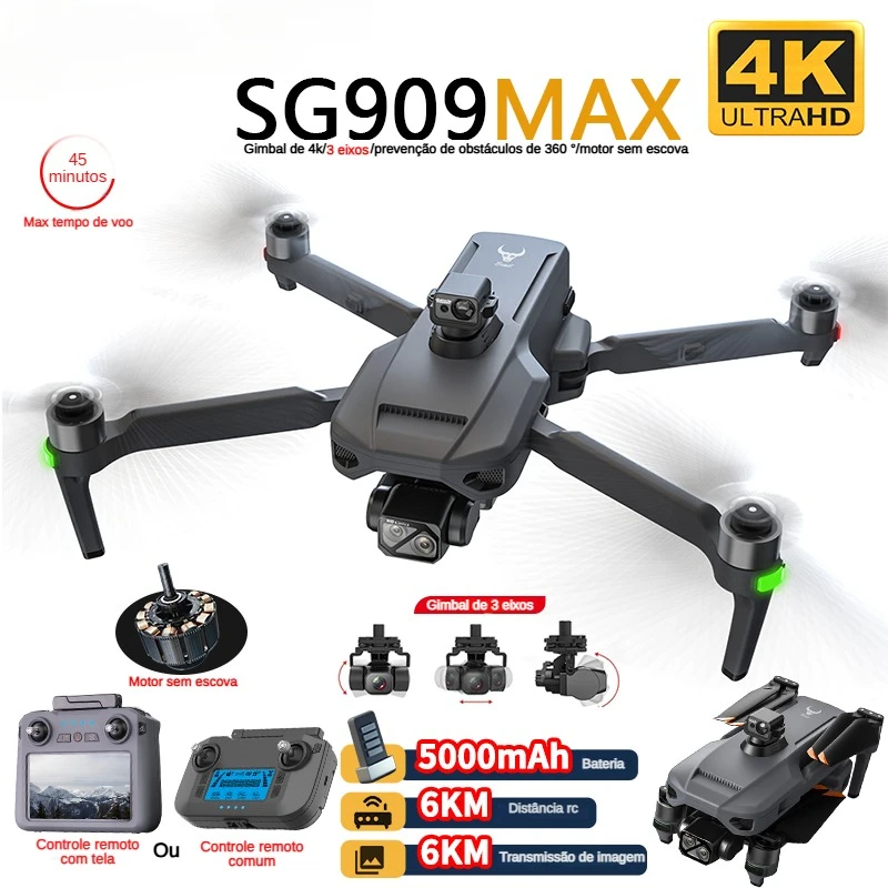 Drone Gimbal - ZLL SG909 SG909MAX Professional Drone 4Kกล้อง